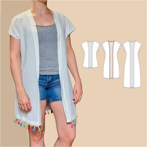Mia – Offene Weste & ärmelloser Cardigan 3 Längen Gr. 34-50