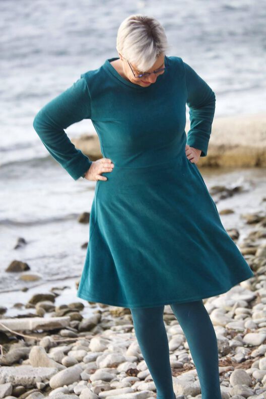 Jerseykleid (32-56) PETROLINA Damen Kleid Schnittmuster image number 2