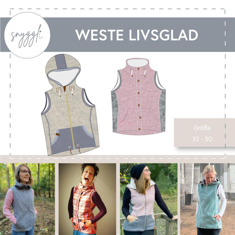 Weste Livsglad Gr. 32-50, Walk, Fleece, Softshell image number 1
