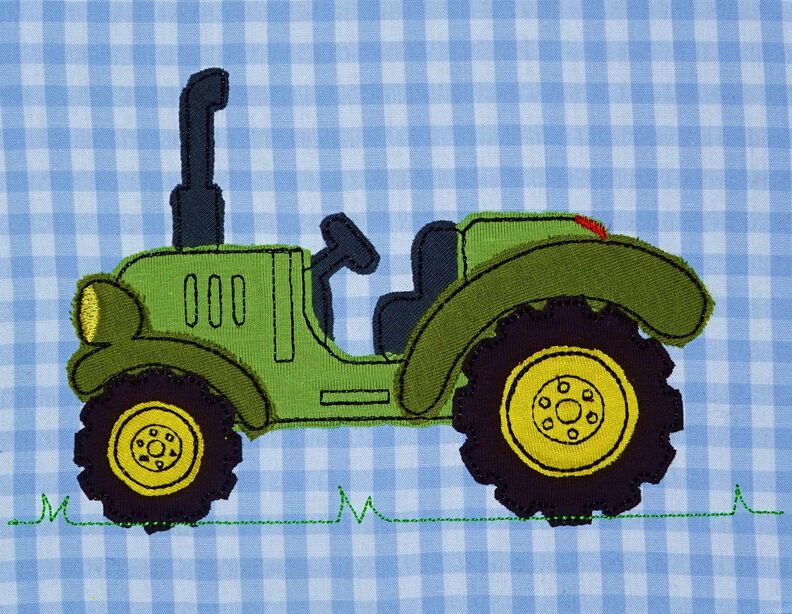 Doodle Traktor Stickdatei image number 3