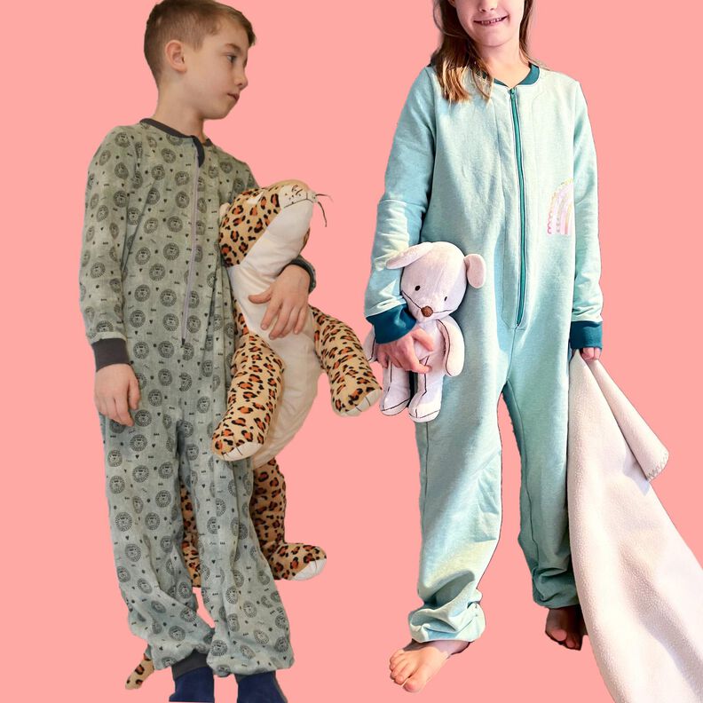 Kids Jumpsuit Zipper / Knöpfe Set +Kapuze MIMPI ♥Gr. 92-164 image number 6