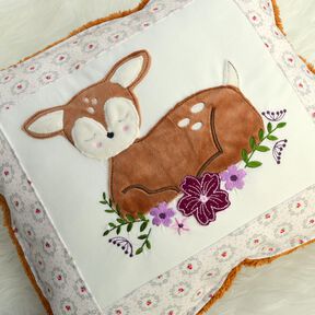 Stickdatei Rehkitz mit Blumen verschiedene Größen