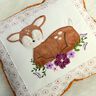 Stickdatei Rehkitz mit Blumen verschiedene Größen thumbnail number 2