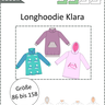 Sweatkleid Klara – Wickelkragen oder Kapuze Gr. 86-158 A4+A0 thumbnail number 8