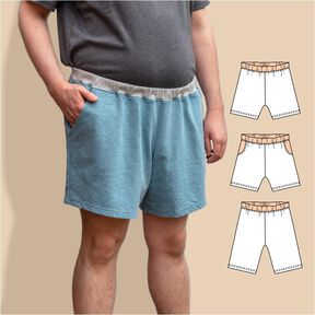 Luca Men – Herren-Shorts mit Gummizug, Gr. 44-60, A4+A0