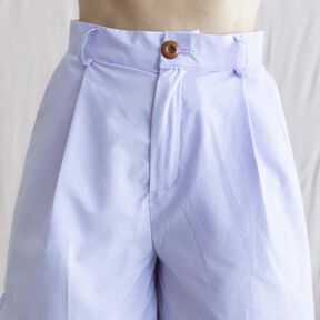 Kurze High Waist Stoffhose  