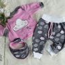 Newborn-Set LOU Hose,Shirt,Tuch,Mütze + Datei thumbnail number 3