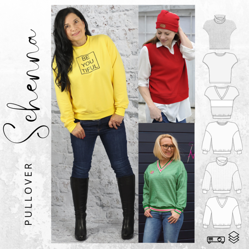  Pullunder/Sweater SCHENNA Gr. 34-56 Ebook Schnittmuster image number 1