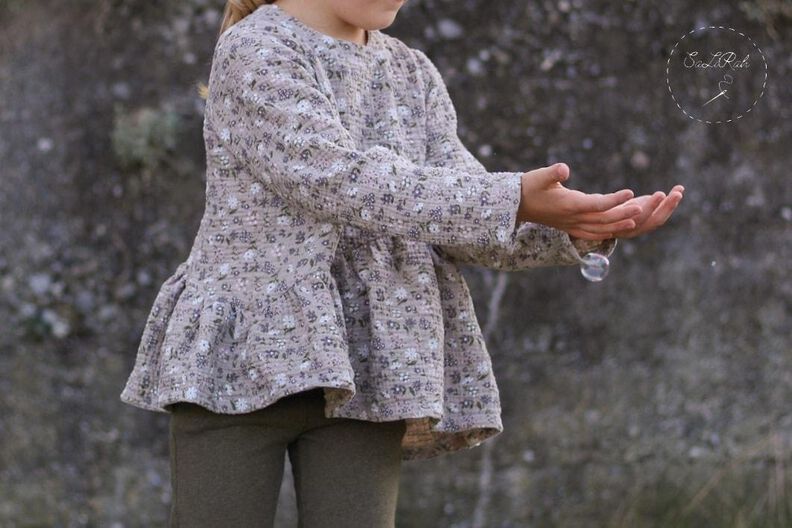 Kleid/ Bluse #Musselinchen Gr. 74-146 A4/ A0/ Beamerdatei image number 10