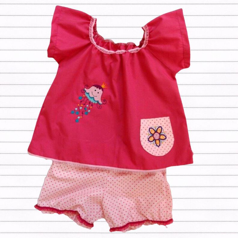 Pyjama Kinder Holly Gr. 80-140 Schnittmuster image number 7