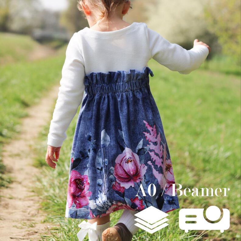 BEAMER + A0 lovely bloom 74-158 Paperbag-Kleid Festkleid image number 1