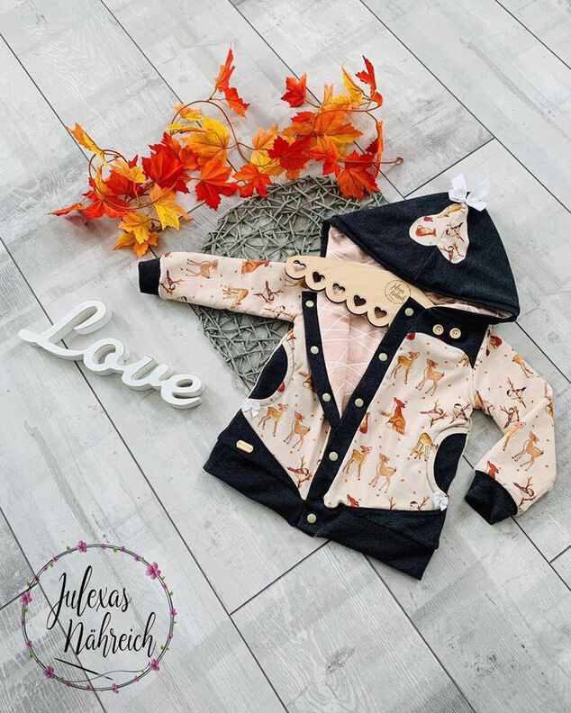 Lovely Heart Jacke und Hoodie Gr. 74 bis 152 image number 10
