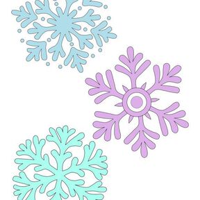 Plotterdatei let it snow Schneeflocken