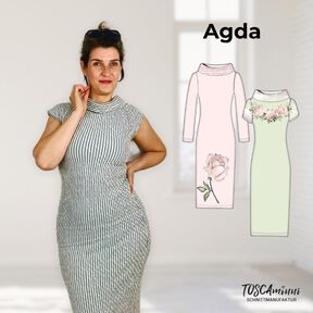  Kleid Agda  Gr. 34-54 | Jerseykleid Beamer-Datei