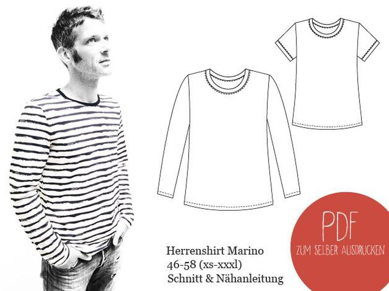 Herrenshirt Marino, Schnittmuster Gr. 46-58/XS-XXXL image number 3