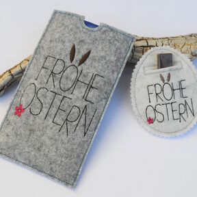 ITH Stickdatei Ostern SET Mugrug Wunscherfüller Schokohülle