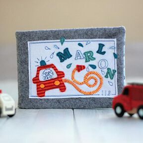 Flinke Feuerwehr &ndash; Appliziervorlage mit Applizierschule