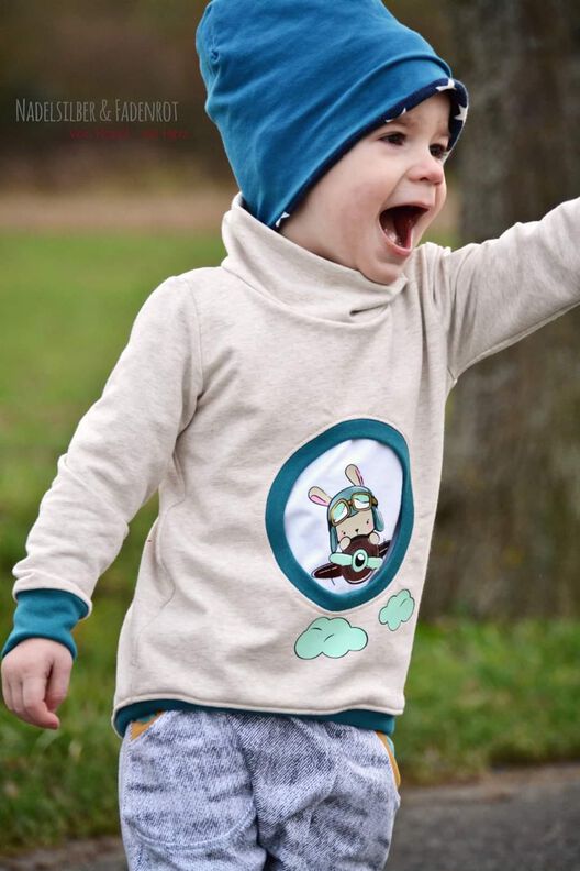 E-Book Bullaugentaschenhoodie - Größen 68 - 98 image number 2