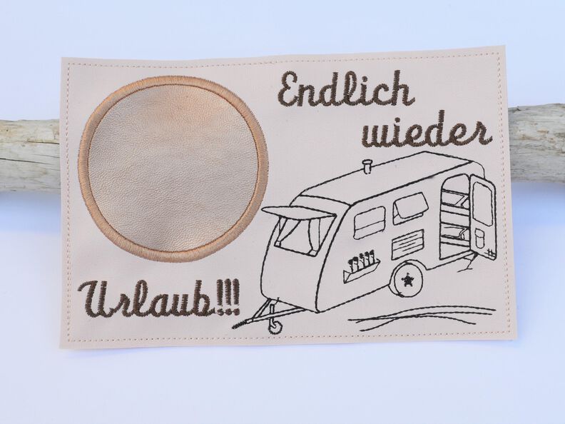 ITH Stickdatei Mugrug Camping Urlaub Wohnwagen image number 3