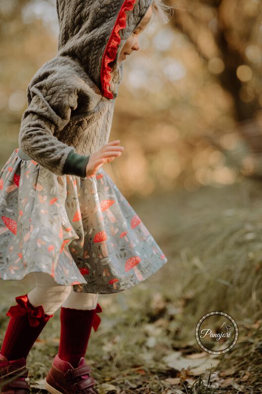lovely hoodie dress 50-158 Kleid Drehkleid Hoodie image number 4