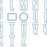 20cm Buchstaben schmal + Zahlen Stickdatei Alphabet Zahl thumbnail number 7