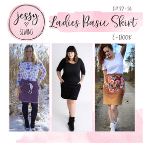 *Ladies Basic Skirt* Basic Rock, gerader und runder Saum