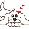 Stickdatei doodle Hund Wacki liegend Kontur für den 13x18cm Rahmen thumbnail number 5
