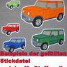 Stickdatei - Geländewagen Auto für Stoffapplikationen thumbnail number 2