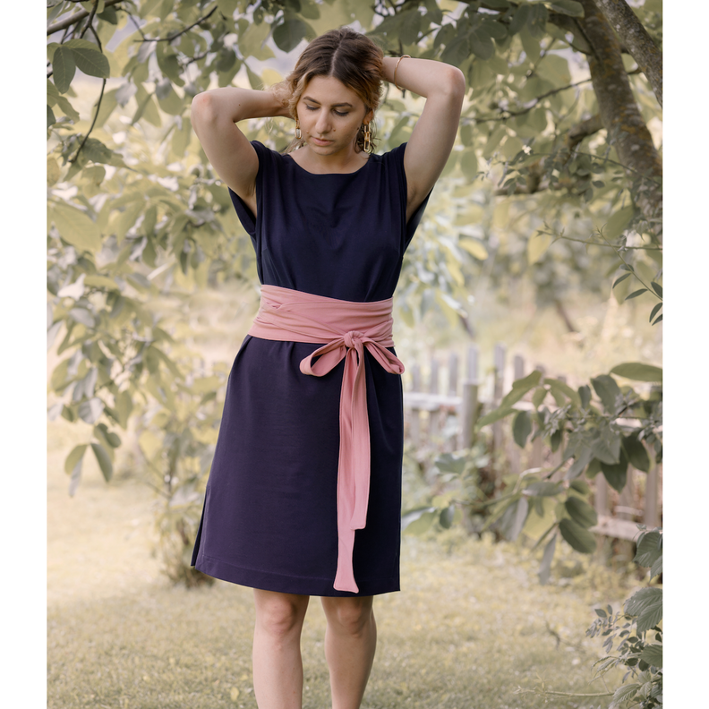Damenkleid "Aubergine" (Gr. 34 - 48) image number 3