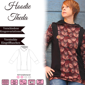 Hoodie Theda - EBook und Nähanleitung - Gr 32-64