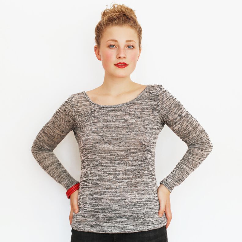 FRAU NIKKI - Langarmshirt mit Rückenausschnitt XS-XL image number 4