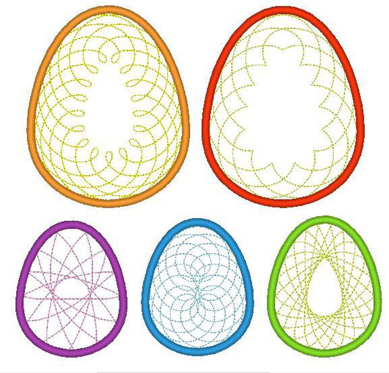Osterei Ei Ostern Stickdatei image number 4