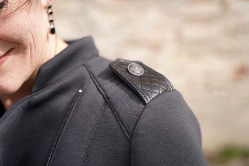 Jacke BIKER-Lola Gr. 34-54 PDF-Schnitt A4, A0 und Beamer image number 4