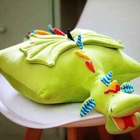 Drachenkissen – Dinokissen – Nähanleitung mit Schnittmuster