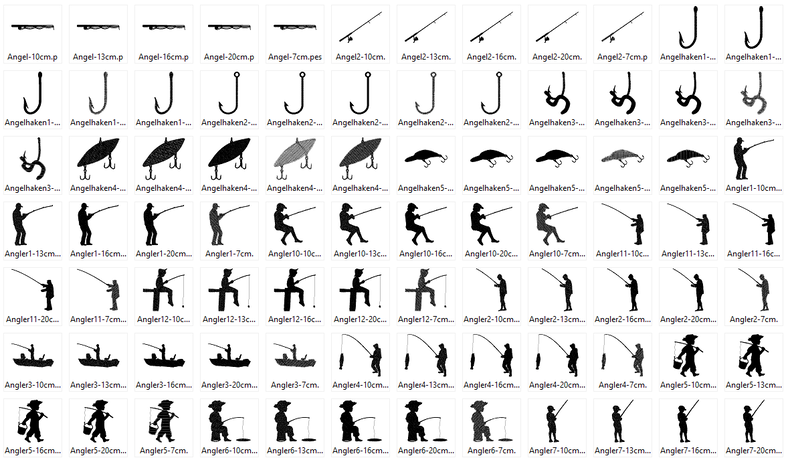 Stickdatei Angel Angler Angeln Fisch image number 3