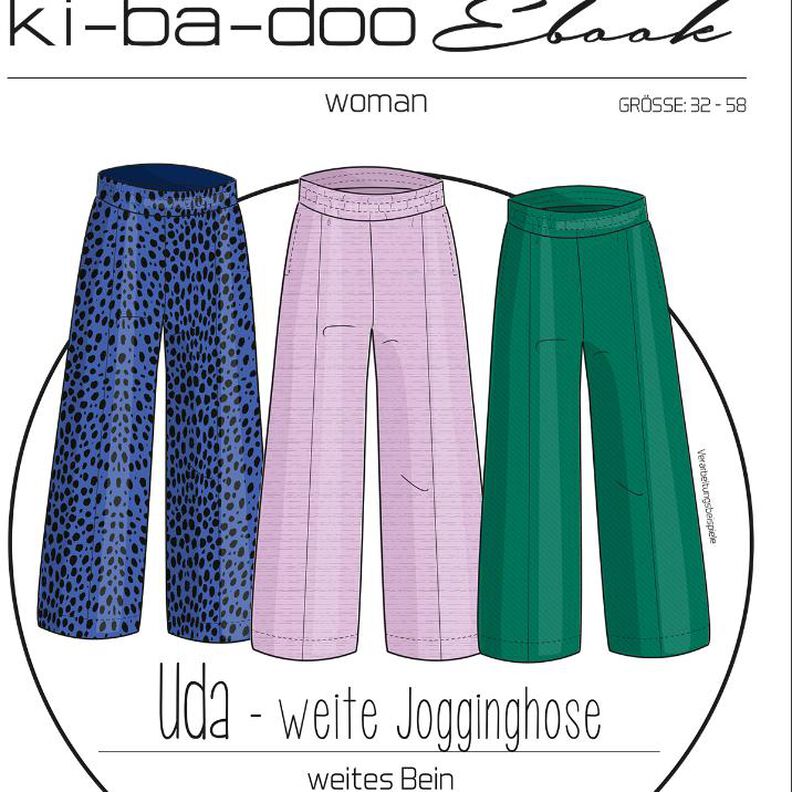 ebook Damen UDA Jogginghose | Größe 32 - 58 DIN A4 PDF  image number 1