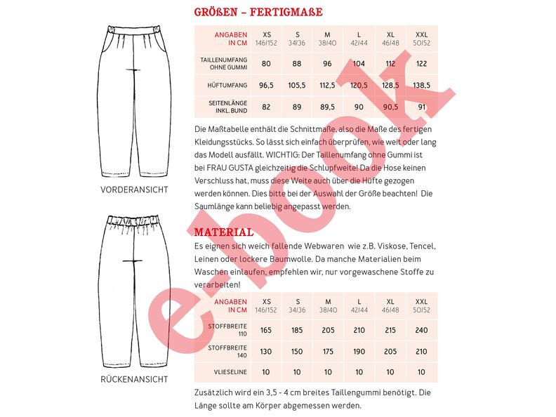 FRAU GUSTA - Egg-shape Hose mit Bundfalten XS-XXL image number 9