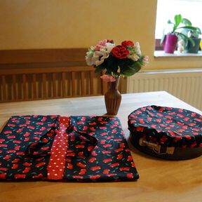 Kuchentasche mit Abdeckung nähen Kuchen Tasche