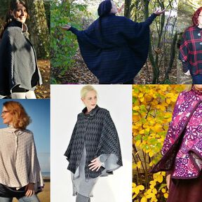 Jape - Poncho/Cape mit Stehkragen 34-56