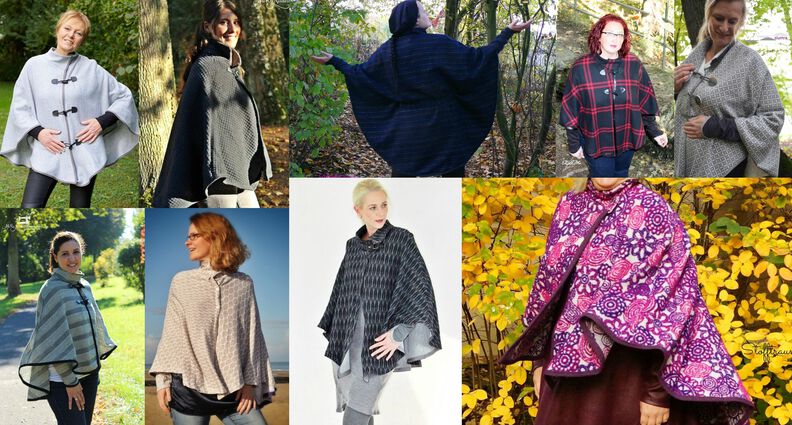 Jape - Poncho/Cape mit Stehkragen 34-56 image number 2