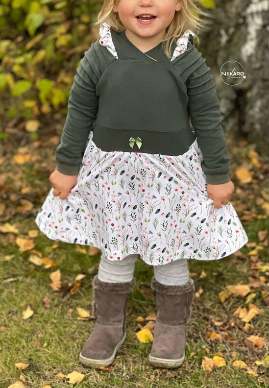 lovely hoodie dress 50-98 Baby & Kids Kleid Drehkleid image number 9