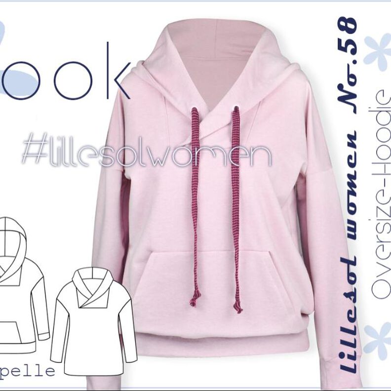 Ebook / Schnittmuster lillesol women No.58 Oversize-Hoodie image number 1