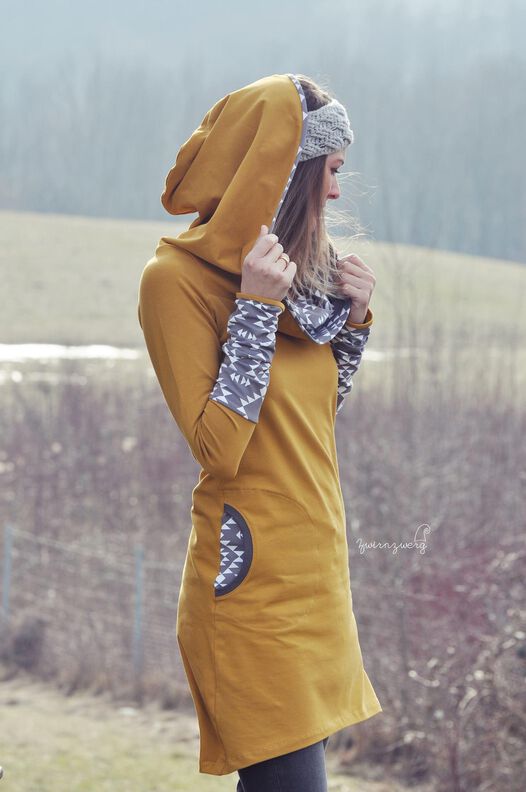 Kapuzenkleid Kragenheldin - Nähanleitung und Schnittmuster image number 10