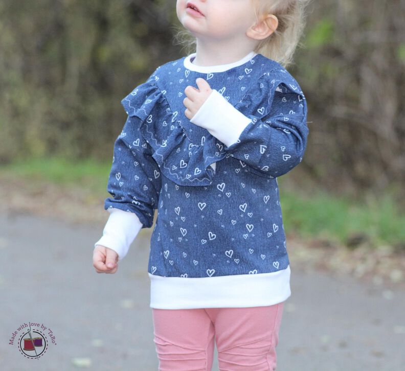 *Girls Sweater Dress*Sweater Hoodiekleid Ballonärmel  image number 6
