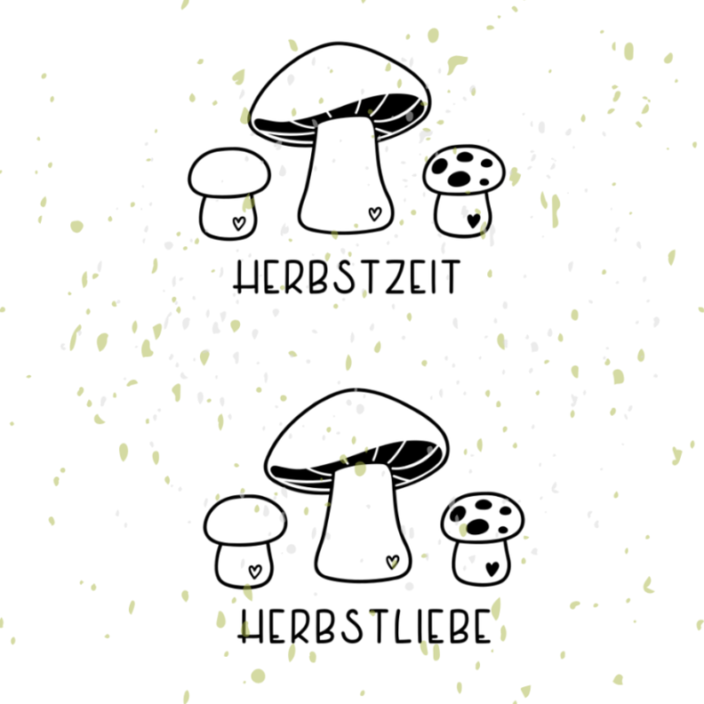 Pilze Herbstliebe Herbstzeit Plotterdatei | DIY Hunger image number 1