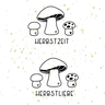 Pilze Herbstliebe Herbstzeit Plotterdatei | DIY Hunger thumbnail number 1