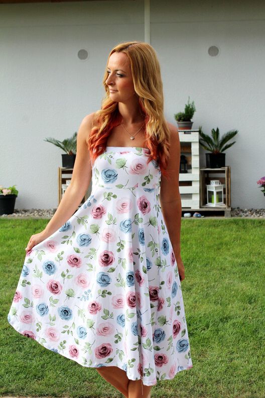 Bandeaukleid Bando 34 - 52 Damen FunkelRosa image number 4