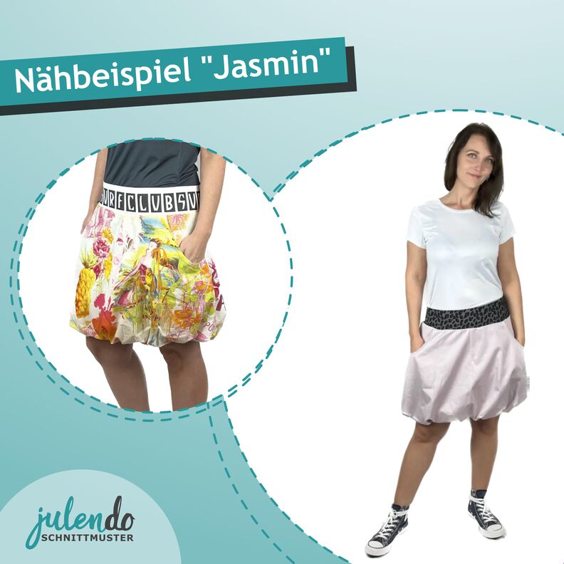 Ballonrock Jasmin, Gr. 34-42, Schnittmuster mit Ebenen image number 5
