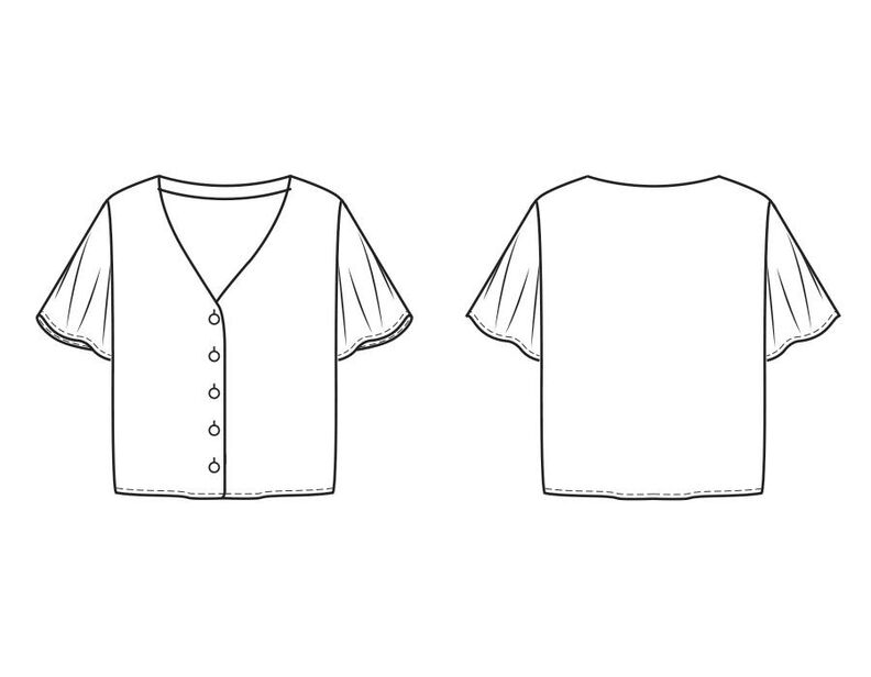 Bluse Vivian N&auml;hanleitung + Schnitt image number 3