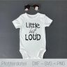 Plotterdatei - little but loud - SVG, DXF, PNG thumbnail number 1